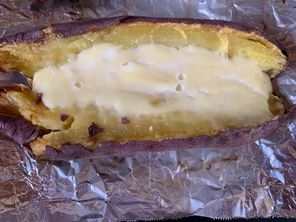 なめらかプリンで焼き芋ブリュレ|そらまめさん