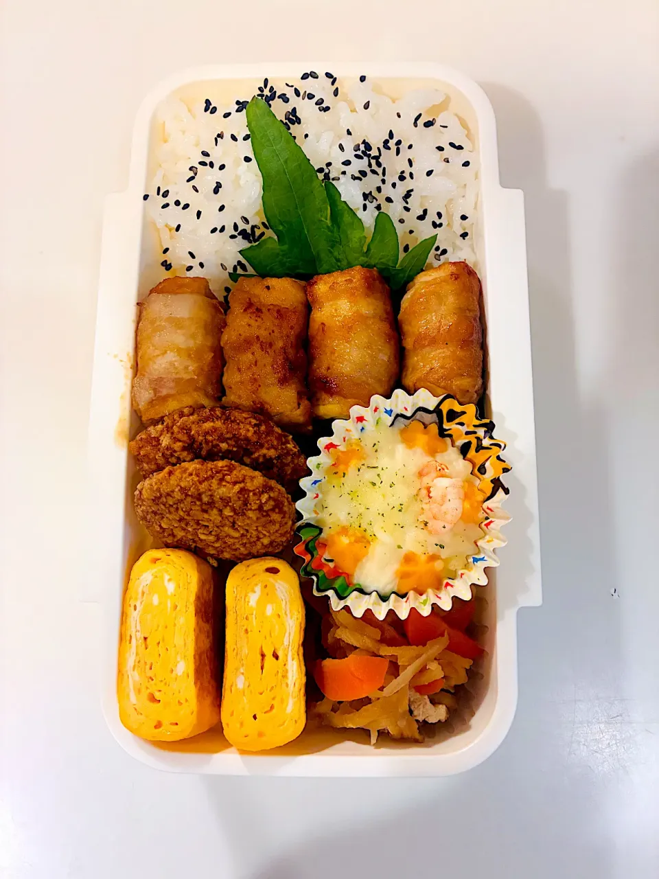 11/26 厚揚げ豚バラ巻き弁当|なおちゃんさん