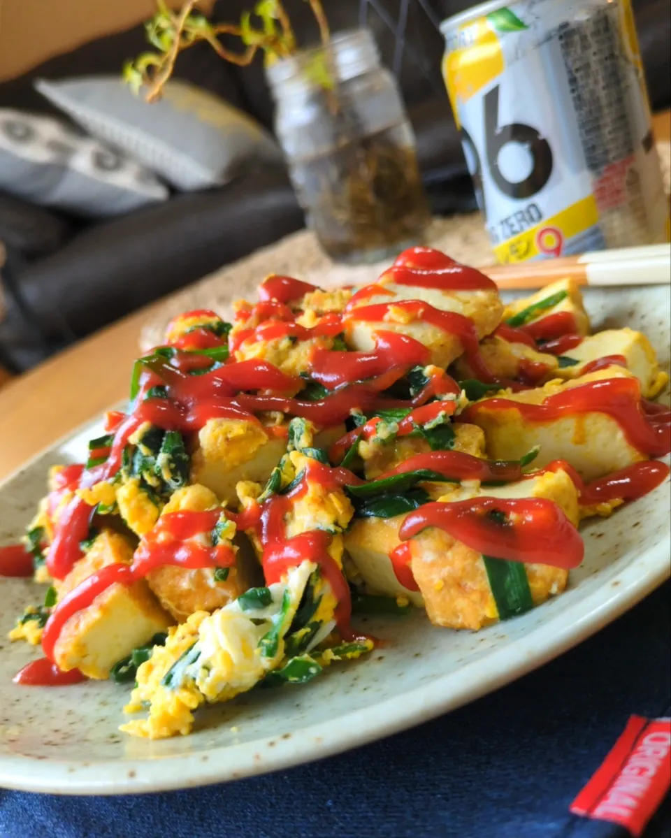 厚揚げ入り洋風ﾆﾗ玉|まりおさん