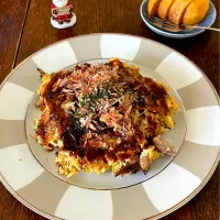 ランチ♯お好み焼き|小松菜さん