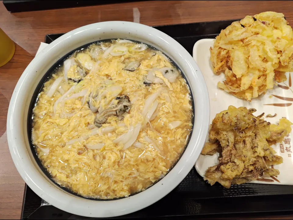 牡蠣たまあんかけうどん|アクちゃんさん