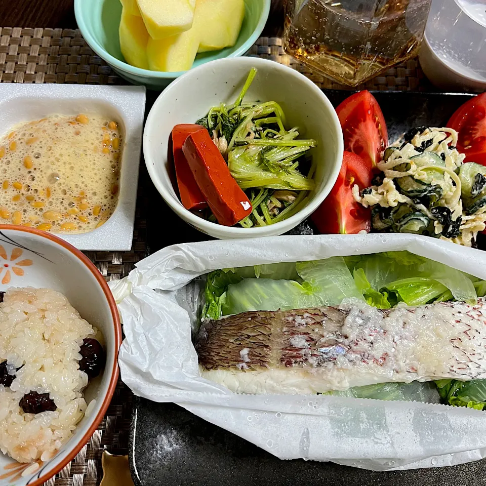 11/26晩ご飯：鯛と白菜の塩麹蒸し|ななみんさん