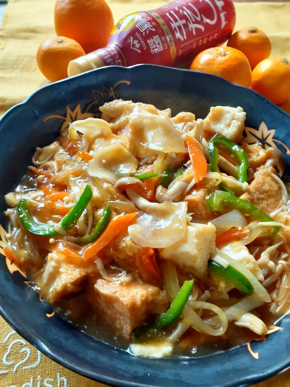 ヤマサ醤油公式アカウントさんの料理 厚揚げの牛だしあんかけ|fumfumさん