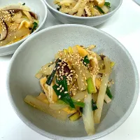 大根ときのこと油揚げの炒め物|miyuさん