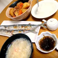 秋刀魚と肉じゃが|ぴいすけさん