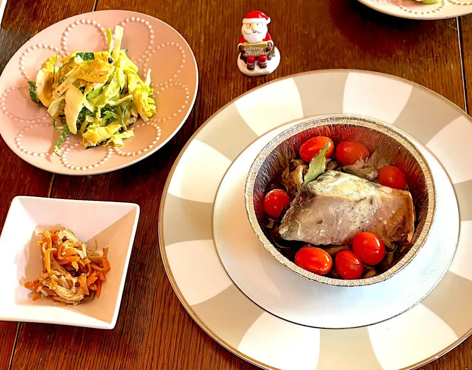 晩ごはん♯アクアパッツァ♯山本ゆりさんレシピ|小松菜さん