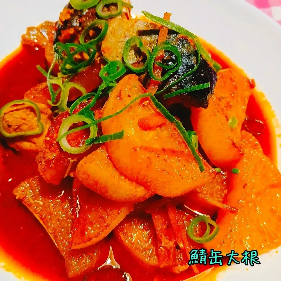 缶汁を使って旨味Up♬鯖缶大根|あんみっちゃんさん