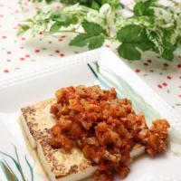 豆腐ステーキ ミートソースがけ|めいめいさん