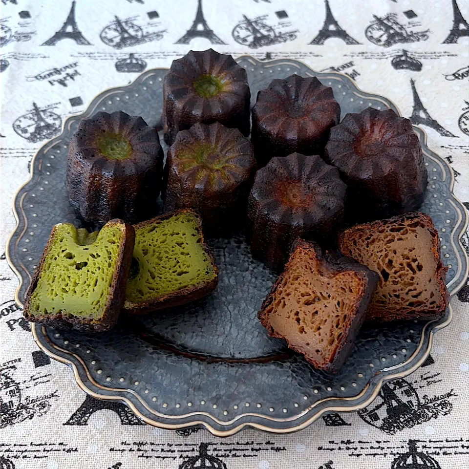 抹茶カヌレとコーヒーカヌレ|ゆきゆきゆっきぃさん