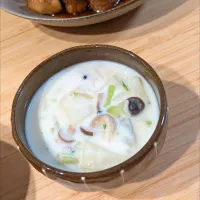 カブときのこのクリームスープ| あぼちさん