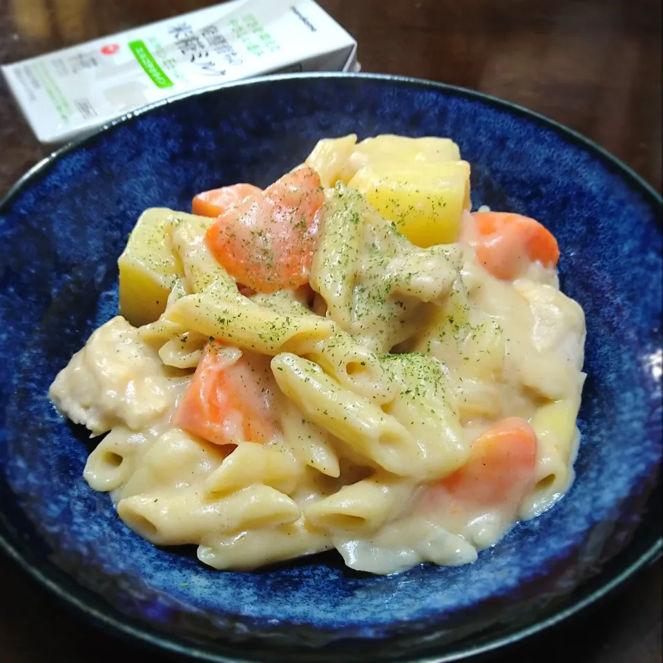 米糀ミルククリームシチューペンネ😆🥔🥛|ソコツモノさん