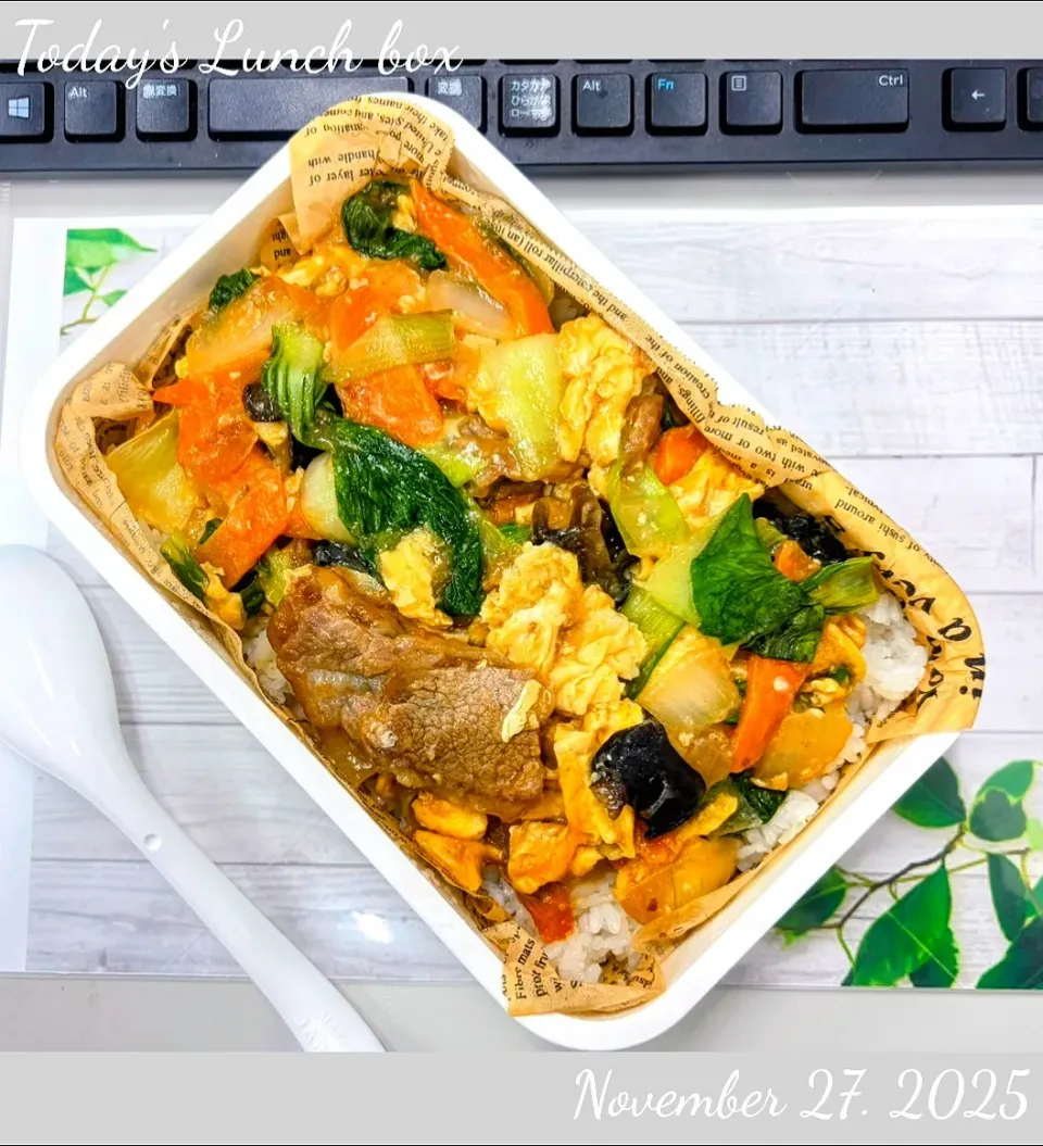 🐂🥦木須肉(ムーシーロー)弁当🐣🍱|TakeBooさん