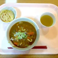 カレーうどん、野菜天ぷら|syasyo9_biyoriさん