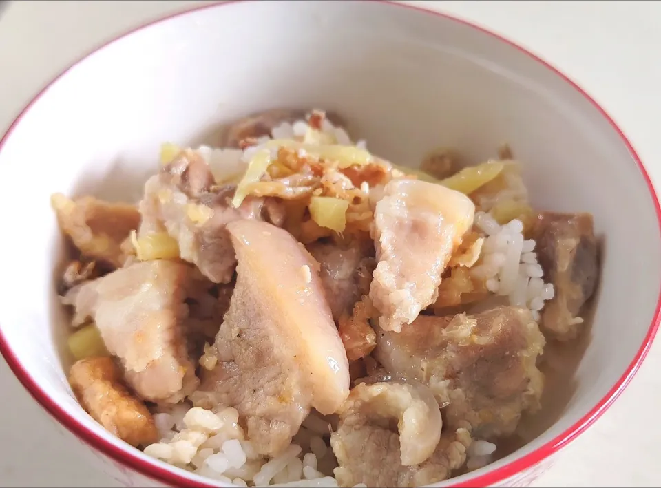 Salted fish pork belly ginger rice😭missing my grandma's🧓 taste 👄😍😍😍|🍒lynnlicious🍒さん