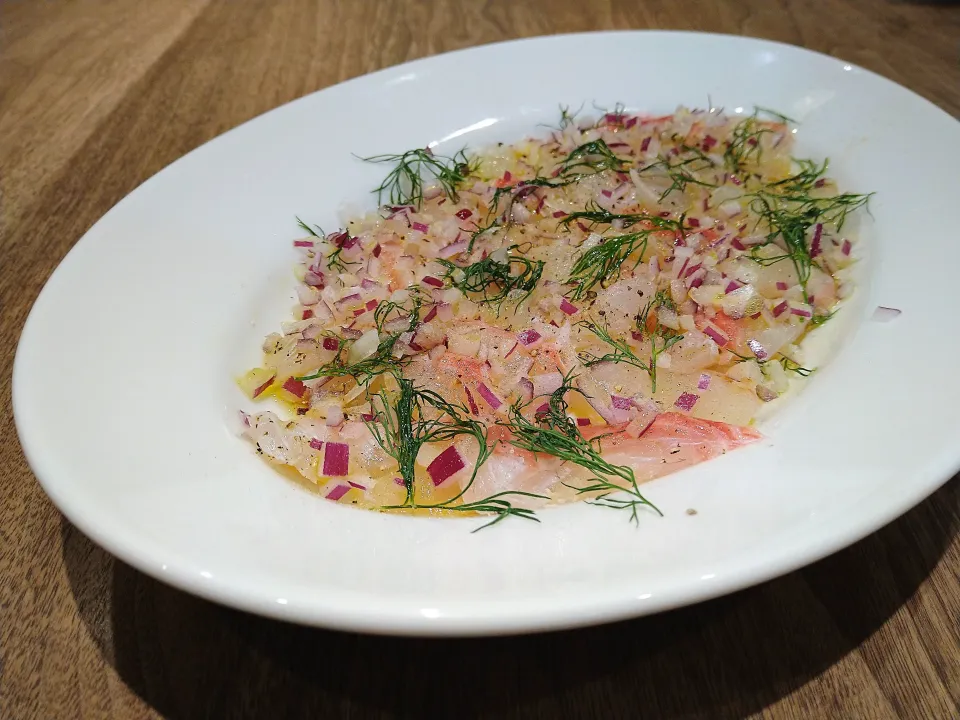 鯛のカルパッチョ|古尾谷りかこさん