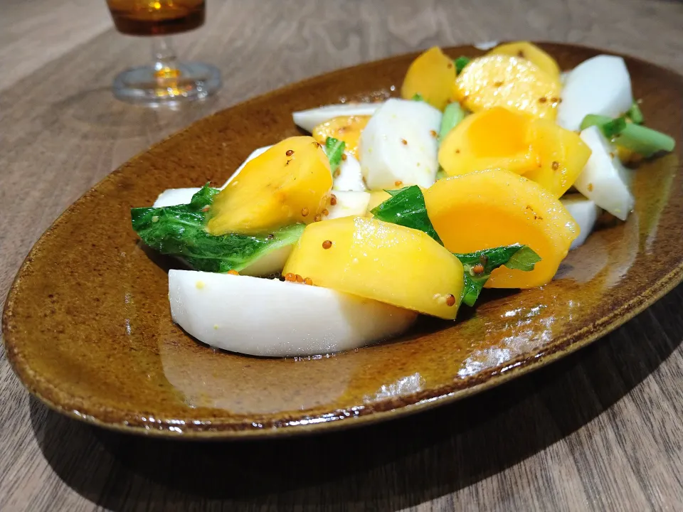 かぶと柿のサラダ|古尾谷りかこさん