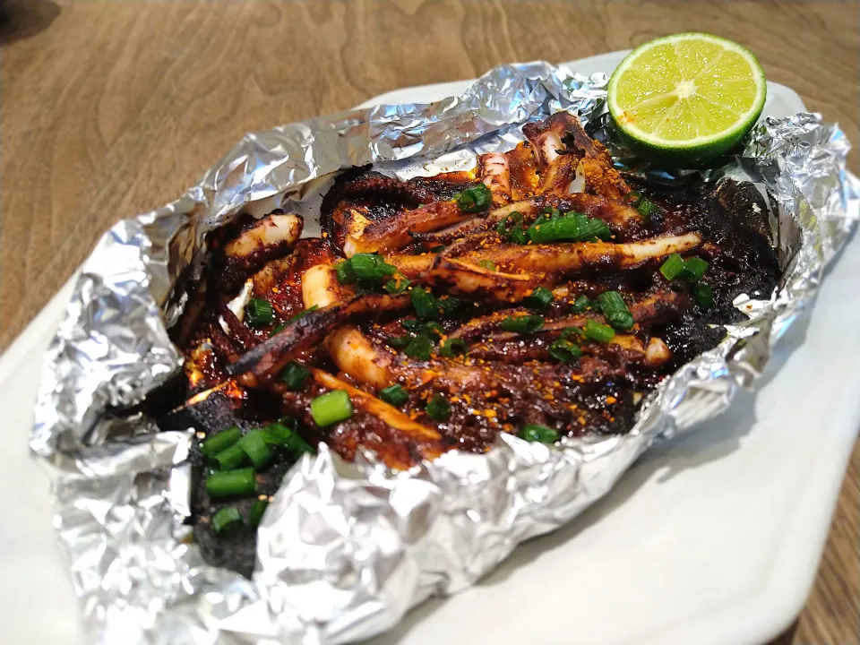 イカのワタ焼き|古尾谷りかこさん