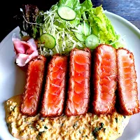 サーモンのレアカツ|KOZUEさん