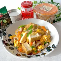 厚揚げと豚肉の味噌炒め|akkiyさん