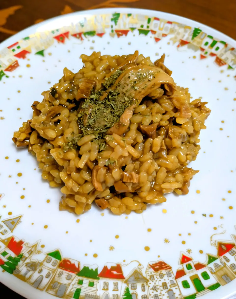 即席ポルチーニ茸のリゾット|なっちゃんさん