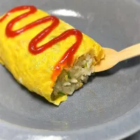 バターシーフードご飯のオムライス|Hiiisaさん