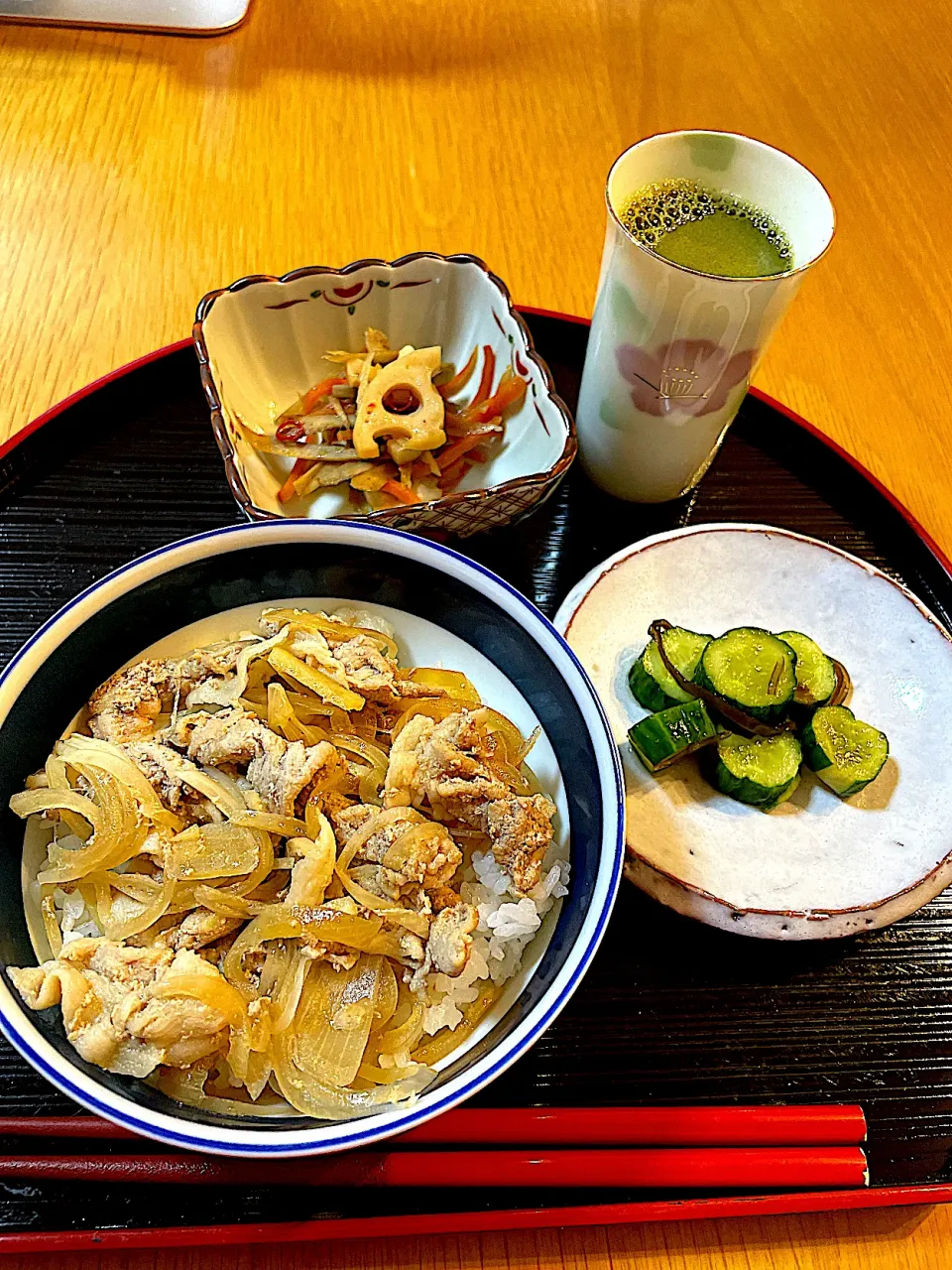 豚丼で晩御飯|Mikaさん