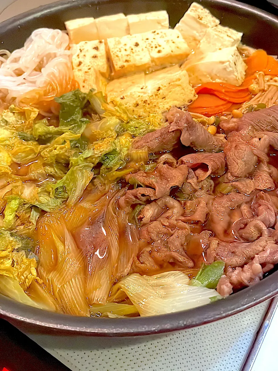 おっさん飯　すき焼き|ひげおやじさん