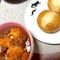 ビーフシチュー、石窯パン|kaaaaaさん