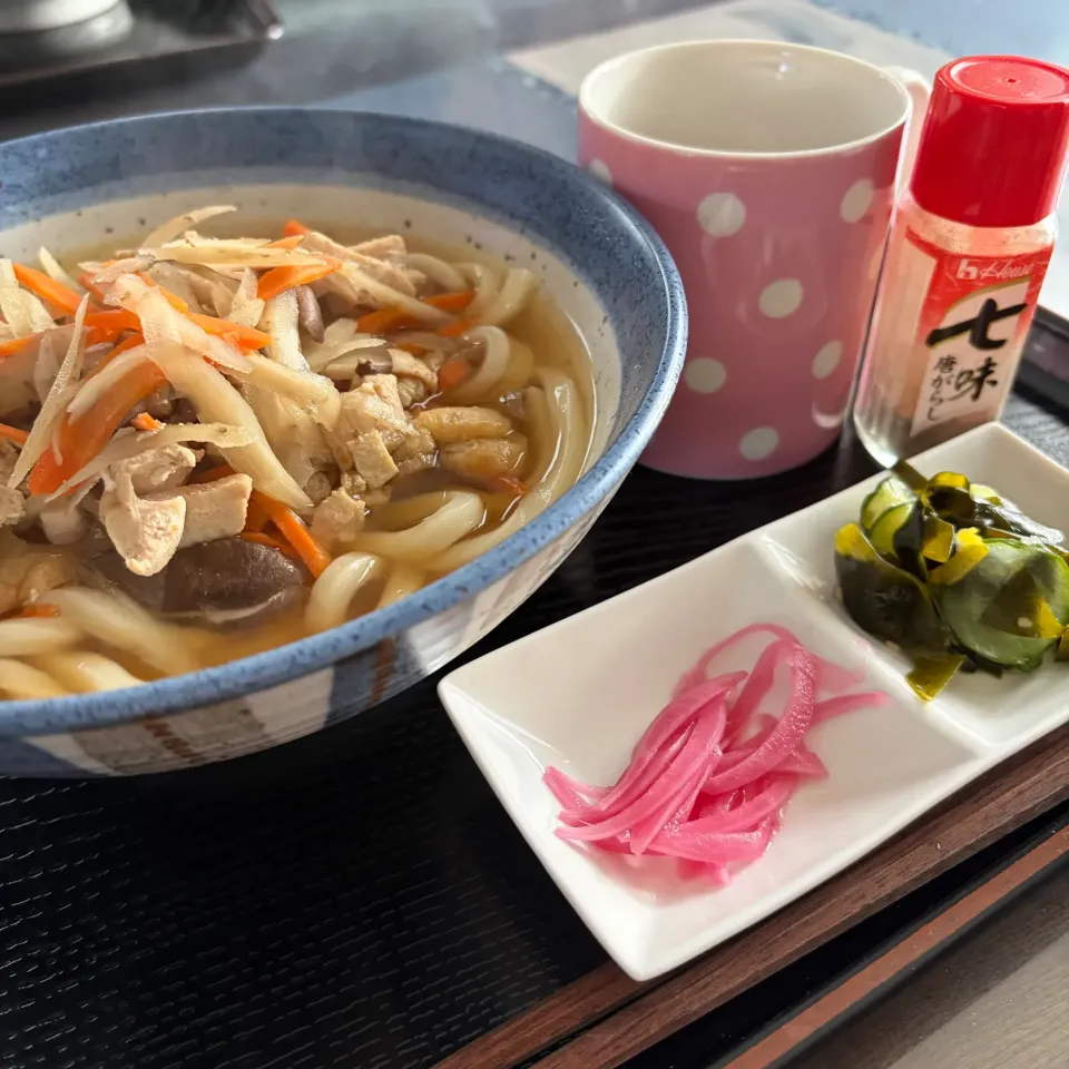 かしわ汁うどん|いのっちさん