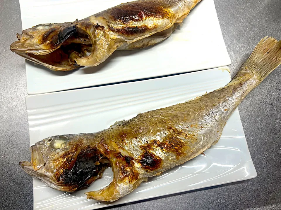 釣りイシモチのハーブ塩焼き|ゆきさん