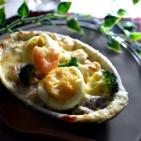 シーフードグラタン| 山田 奈味　Instagram ＊nmymd369さん