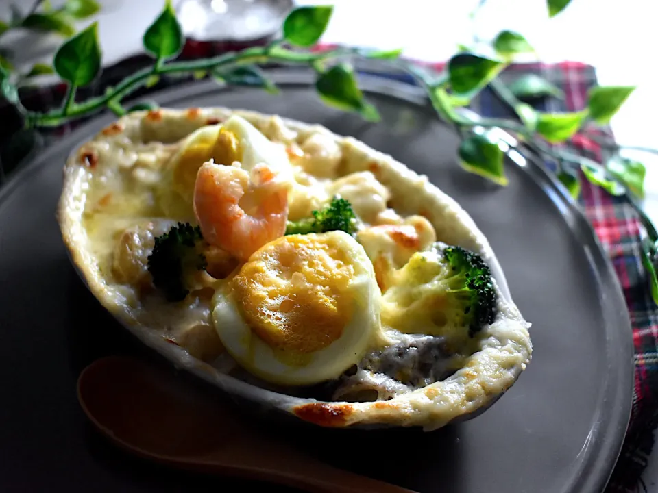 シーフードグラタン|山田 奈味　Instagram ＊nmymd369さん