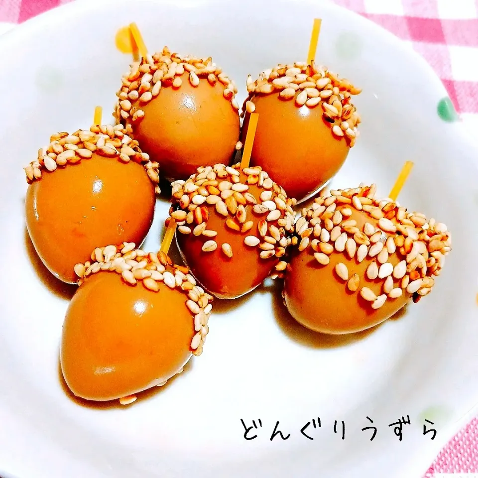 お弁当の隙間に♬どんぐりうずら|あんみっちゃんさん