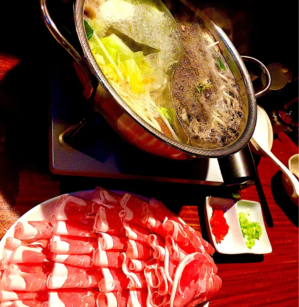 生ラムとエゾシカのしゃぶしゃぶ😋|＊yurika＊さん