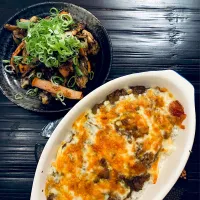 🍛カレードリアとイカの肝バター炒め🦑|ぽくくんさん