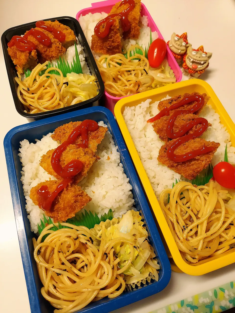 息子、夫、娘、私弁当|みどりさん