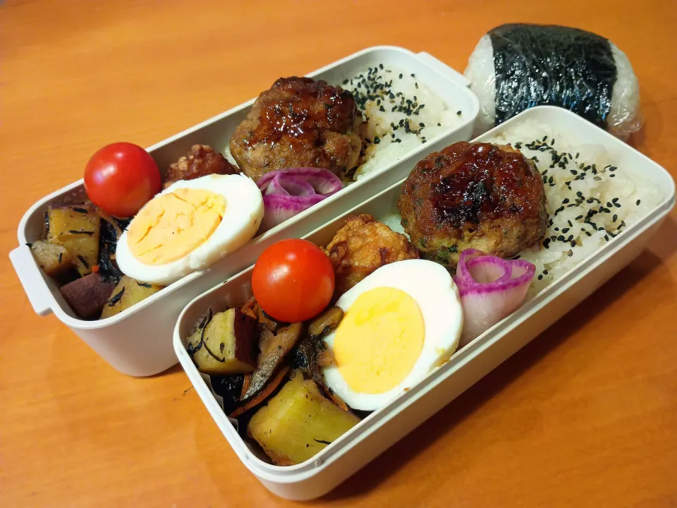 次男弁当&おにぎり|tamagomagomagoさん