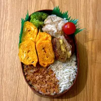 ハンバーグ玉子焼弁当|Dandaddyさん