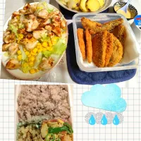 27日おまとめ(旦那さん弁当、夜ごはん)