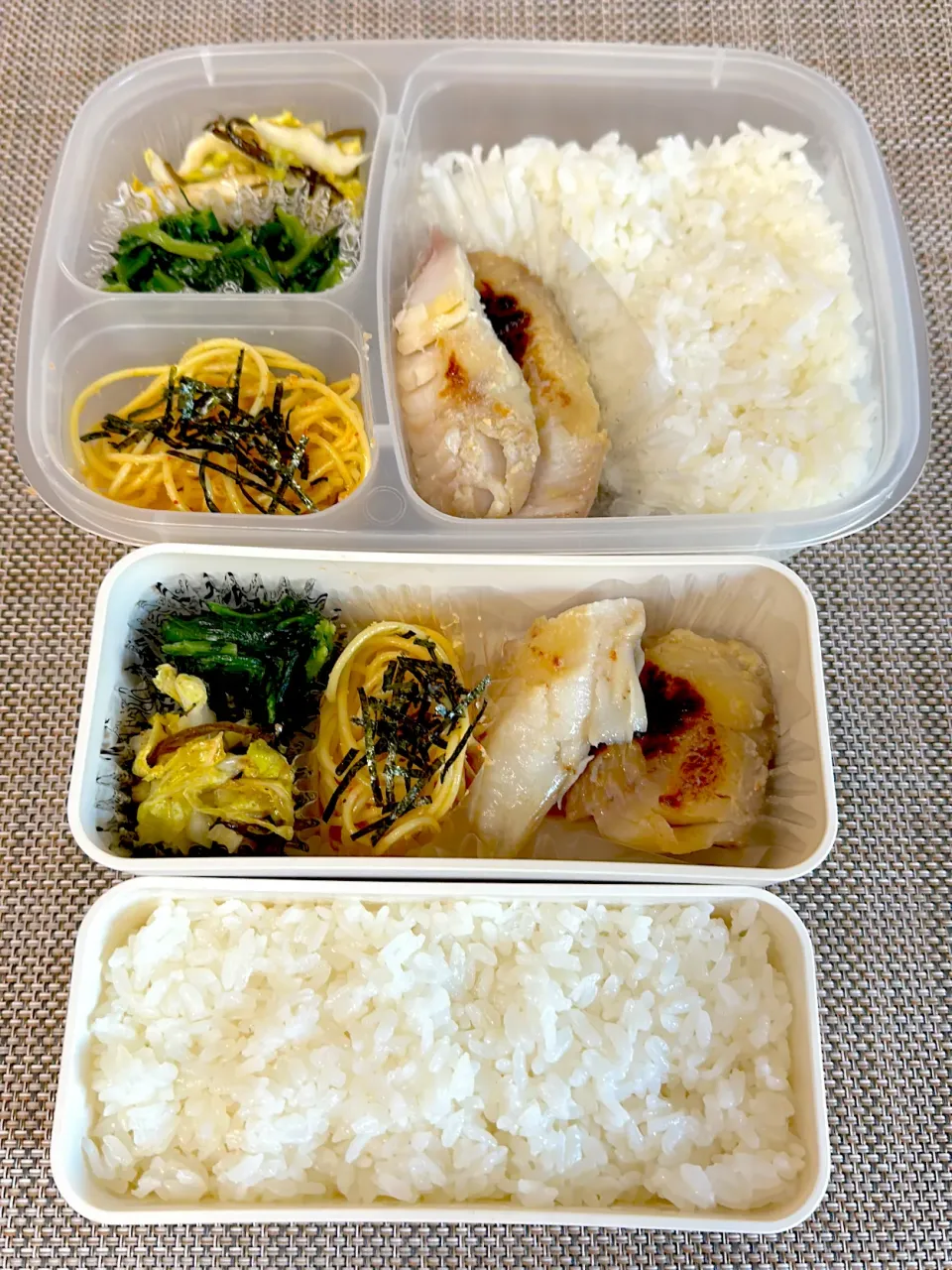 鱈の西京焼き弁当。旦那さん、娘弁当。|ゆーこ。さん