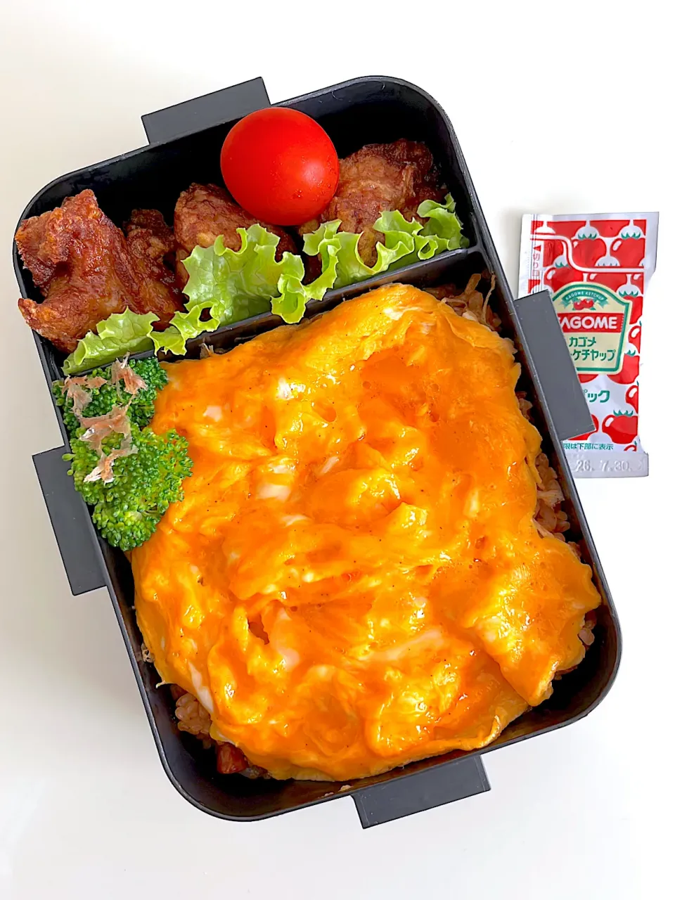 唐揚げ&オムライス弁当！|ikumonさん