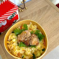 炒飯塩だれ鶏肉🐓| こたははさん