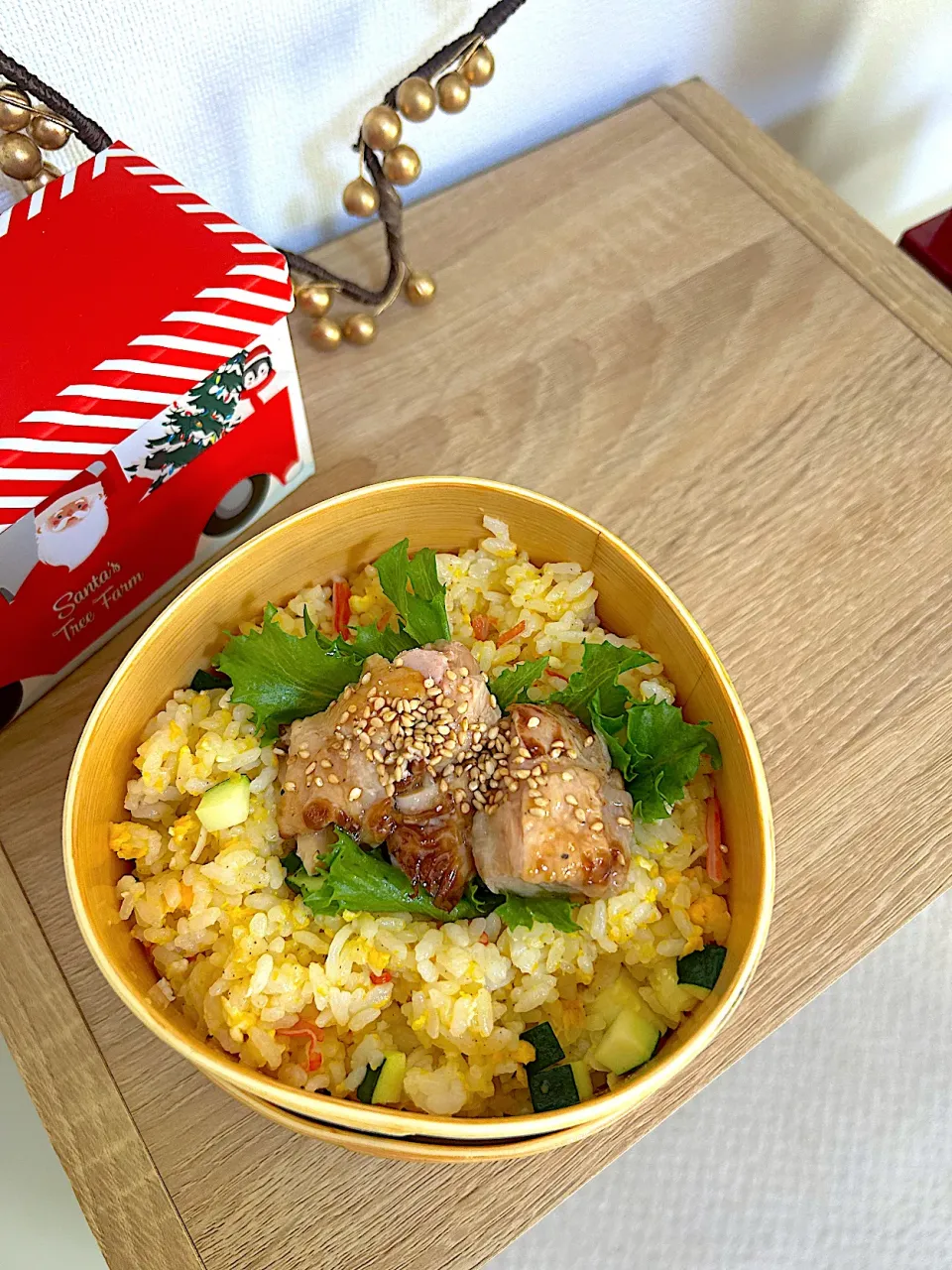 炒飯塩だれ鶏肉🐓|こたははさん