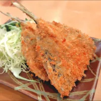 まるたかさんのアジフライ〜v(^o^)