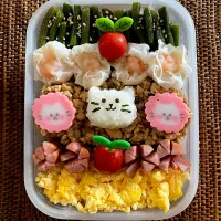 🐈‍⬛そぼろ弁当🐈‍⬛| ヘルペイさん