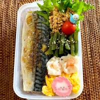 🐟鯖塩焼き弁当🐟|ヘルペイさん