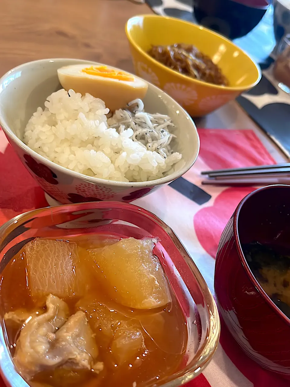 晩御飯の残りとじゃこご飯|𝕒𝕚. 𝕜𝕠𝕞ᵕ̈*さん