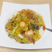 【ちゃんぽんスープの末路】中華丼|銀蔵じいちゃんさん