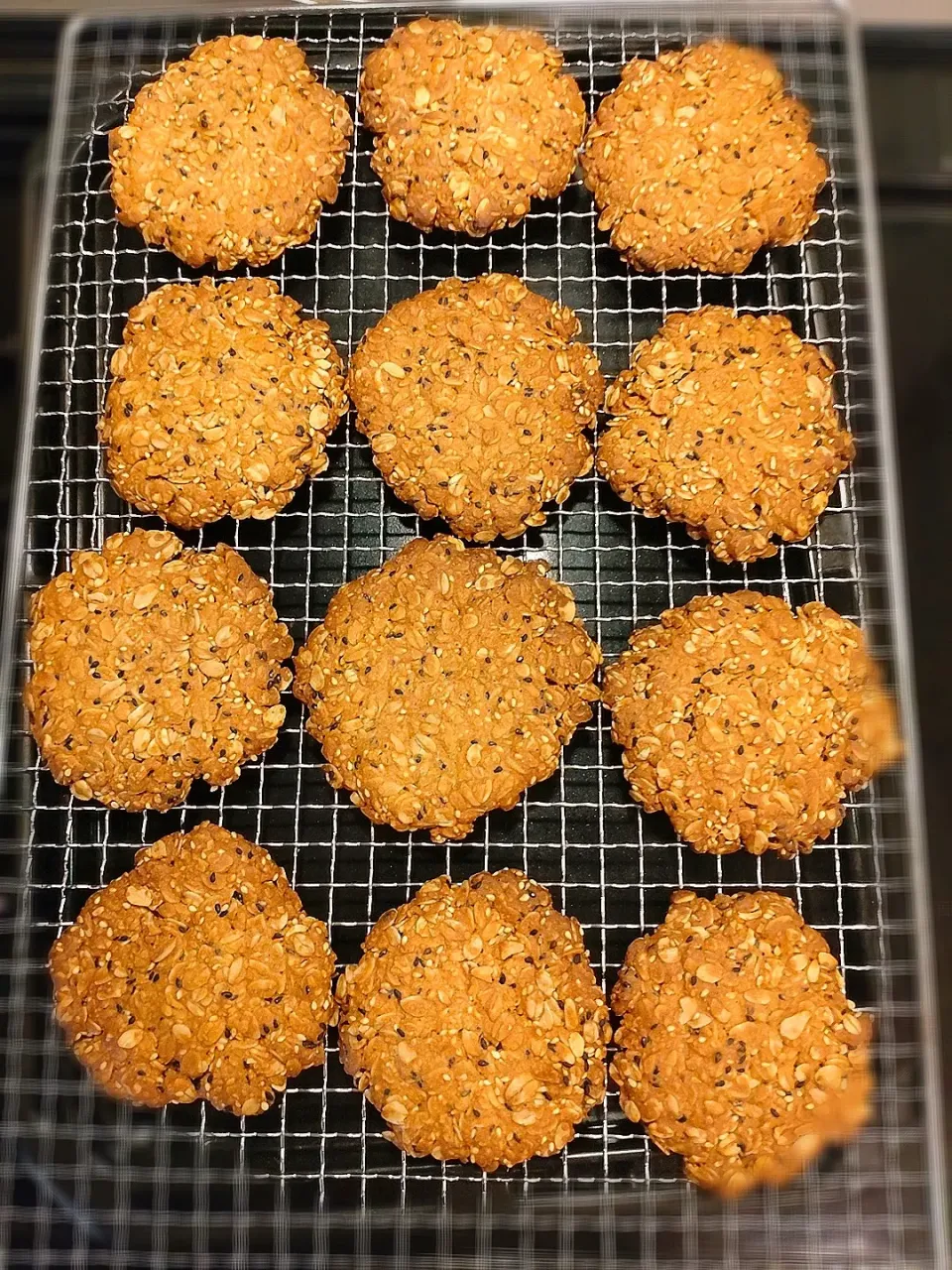 【きな粉×ごま】オートミールクッキー|みりさん