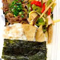 焼肉弁当🍱|あーやーさん